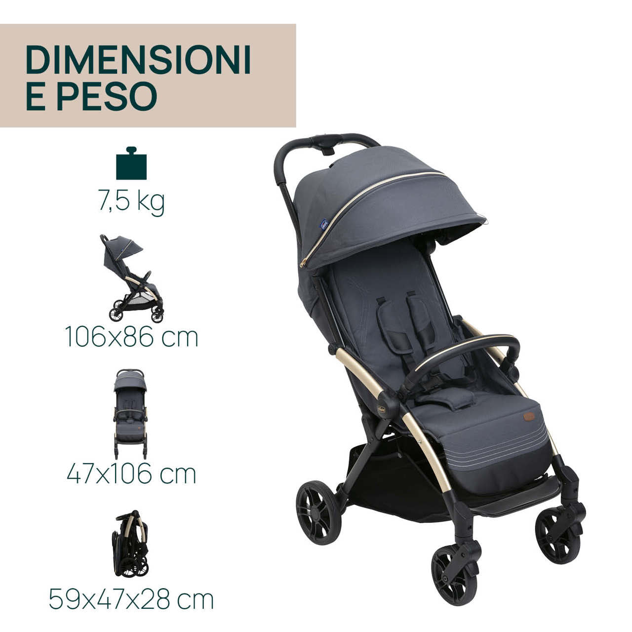 peso-passeggino-chicco-goody