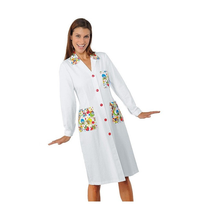 camice-medico-donna-colorato-con-clown-isacco