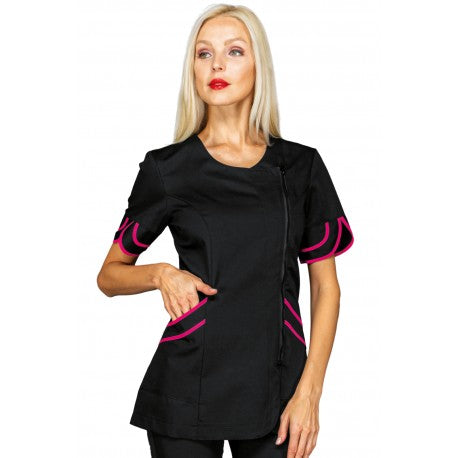 casacca-per-estetista-nera-fuxia-babilonia-isacco-005560