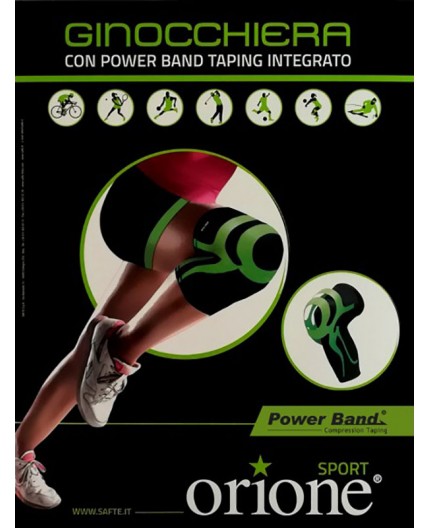 Ginocchiera con Power Band taping integrato