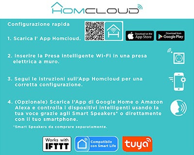 Presa intelligente Wi-Fi Home Cloud