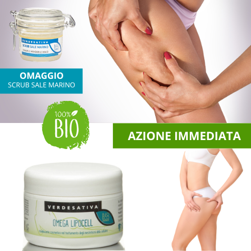 Crema Omega Lipo Cell contro gli inestetismi della cellulite + OMAGGIO